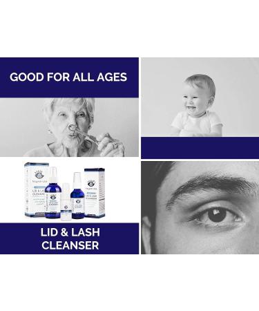 Lid and Lash Cleanser 2oz Glass Bottle Pure Hypochlorous Acid Spray for Soothing Dry Eye Irritation Daily Eyelid & Lash Cleanser 2 fl oz (Pack of 1) - Buy Online on GoSupps.com