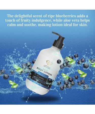 Blueberry and Aloe Vera Body Lotion Alcohol Free and Paraben Free with Blueberry and Aloe Vera Scent made with Emollients Vitamin E Vitamin B5 & Natural Extracts 16.9 Fl Oz Blueberry & Aloe Vera 16.9 Fl Oz (Pack of 1) - Buy Online on GoSupps.com
