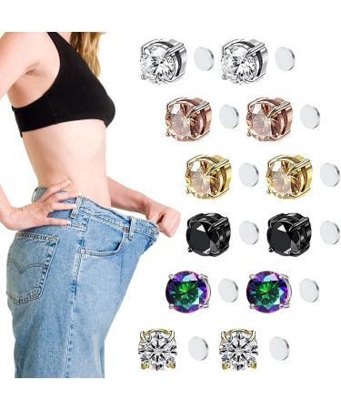 Magnet Earrings for Weight Loss | 6 Pairs Magnetic Acupressure & Lymphatic Drainage Therapy for Women - Buy Online on GoSupps.com