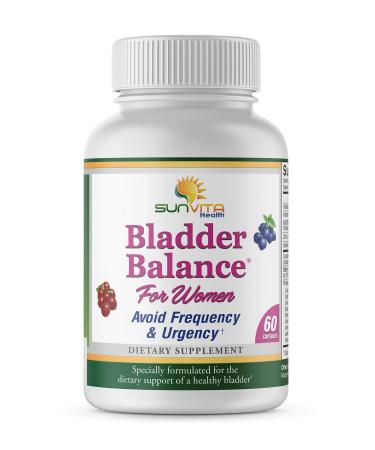 SunVita Health - Bladder Balance - Bladder Control for Women  Bladder Issues Such as Urinary Frequency Urgency and Urinary Tract Issues!