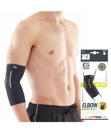 Neo G Elbow Support for Tennis Golf Sports Tendonitis Joint Pain Relief - Tennis Elbow Support - Golfers Elbow Brace Arm Support - Multi Zone Elbow Compression Sleeve - Breathable Lightweight XL X-Large: 30 - 33 CM/11.8 13.0 IN
