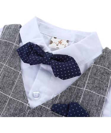 Famuka Baby Boys Gentleman Suits Tuxedo Set in Grey - Size 110 - Buy Online on GoSupps.com