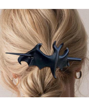 Xtauaguh Knot Hair Pin | Gothic Bat Slide Renaissance Festival Hair Forks - Vintage Non-Slip Fashion Chic Halloween Mysterious Bat Hairpin Slide For Girl Family Salon - Buy Online on GoSupps.com