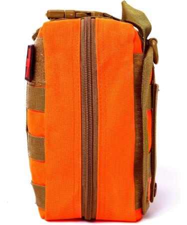Buy Bituor Tactical First Aid Pocket Kit - Molle Waterproof EMT Pouch for Outdoor Camping Travel & Adventure (Orange) - Buy Online on GoSupps.com