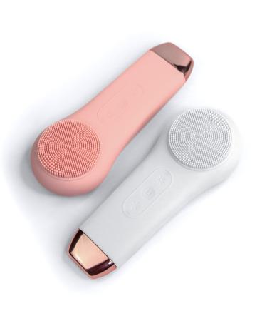 Clarity Revive 3-in-1 Advanced Facial Cleansing Brush | Heat & Cold Compress, Blush Pink