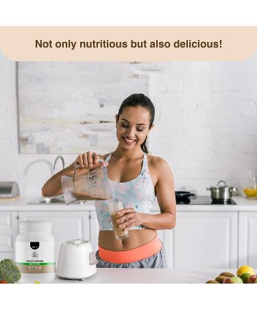 Detox Organics Chocolate Superfood Powder - Cleanse, Detox, and Boost Immunity with Greens Blend - Vegan, Low Carb, Soy/Dairy Free - Buy Online on GoSupps.com