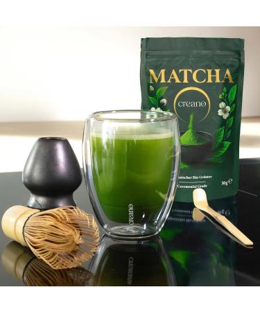 Creano Bio-Matcha C r monial 30g Th vert japonais moulu haut de gamme pour les c r monies traditionnelles le matcha latte pour d gustation pure* - Buy Online on GoSupps.com