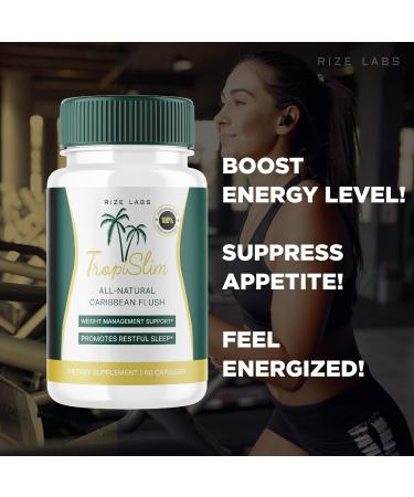 (Official 2 Pack) Tropislim Tropislim All Natural Caribbean Flush Weight Loss Supplement Tropislim Slimming Capsules for Women Healthy Lifestyle + Leaner Physique Tropical Reviews (120 Capsules) - Buy Online on GoSupps.com