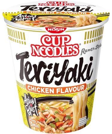 Nissin Cup Noodles - Teriyaki - Japanese Instant Noodles - Chicken Meat and Vegetable Flavor - Quick Preparation in a Cup - 67 g - Buy Online on GoSupps.com