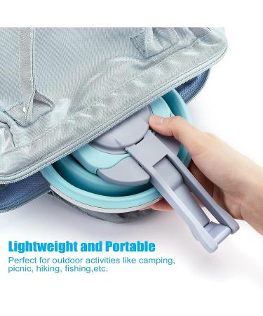 Portable Collapsible Camping Kettle 1.5L | Foldable Silicone Coffee Pot with Collapsible Bowl & Cups - Ideal for Outdoor Camping, Hiking, Travel | Excellent Gift Idea - Buy Online on GoSupps.com