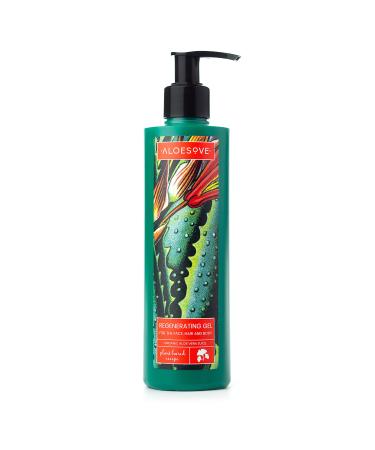 Aloesove regenerating gel for body face and hair moisturizer care body lotion vegan with min. 20% organic - aloe made in EU 250ml