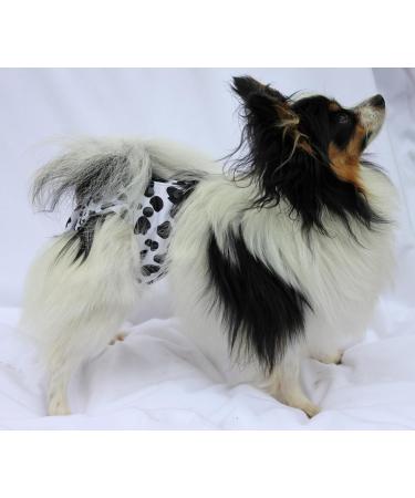 Glenndarcy Female Dog Pants - Washable Black Pink Dots - Small Size (Pack of 1) - International Shipping Available - Buy Online on GoSupps.com
