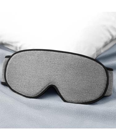 Shop In-House Cotton Sleep Mask for Side Sleepers - 3D Light-Blocking Eye Mask with Hearing Protection & Adjustable Velcro for Ultimate Comfort | Ideal for Women & Men - Buy Online on GoSupps.com