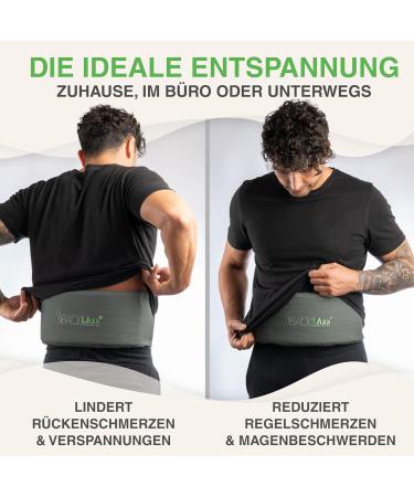 Backlaxx Acupressure Belt for Back Pain Relief | Adjustable Support - Ideal for Home & On-the-Go | Slate Gray - Buy Online on GoSupps.com