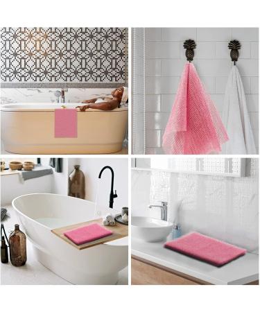 African Net Sponge African Net Long Net Bath Sponge Exfoliating Shower Body Scrubber Back Scrubber Skin Smoother Great for Daily Use (Pink) - Buy Online on GoSupps.com