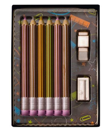 Weibler Confiserie Chocolaterie Set With Milk Chocolate Drawing Pencils - 1 x 40 Grams