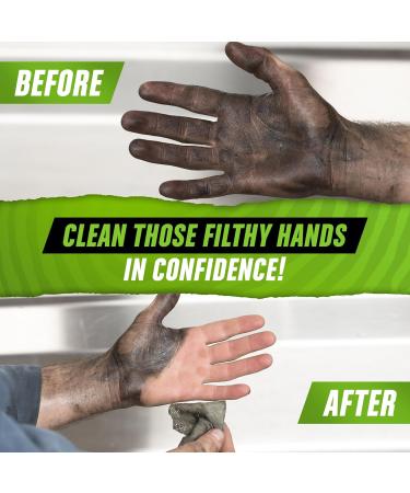 Grip Clean Heavy Duty Cleaning Wipes - Citrus Scented Waterless & Multi-Surface Tool Cleaner for Auto Mechanics - 30 Count - Cleans Grease Oil Paint & More - Buy Online on GoSupps.com