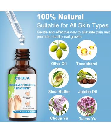 Ingrown Toenail Treatment Kit | Drops Softener & Double-Sided Pedicure Tool for Easy Care | Perfect Solution for Thick Nails & Nail Pain Relief - Buy Online on GoSupps.com