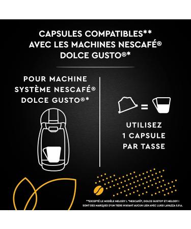 CARTE NOIRE - Intense Espresso - 96 Coffee Capsules Compatible with Nescaf Dolce Gusto Machines - Aromatic Notes of Hazelnut and Cocoa - For an Intense Espresso - 6 Packs of 16 Capsules - Buy Online on GoSupps.com