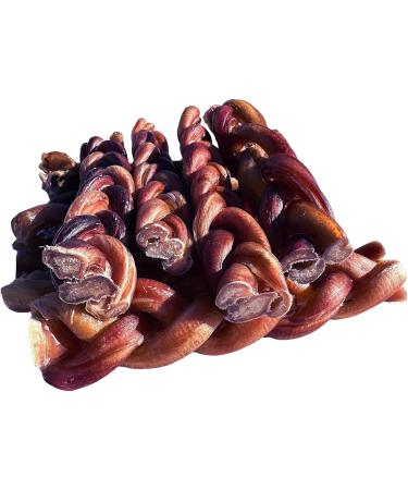 Bully Sticks for Dogs - Braided Bully Sticks Dog Chew Treat - *(6 INCH Braided 7 Pack Approx. 300 Grams)* - Bully Sticks - Low to No Odor Bull Pizzle - Thick Premium Long Lasting Braided Bully Sticks - Buy Online on GoSupps.com