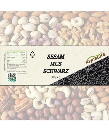 Mynatura Black Sesame Muse I Spread | 2x500g for Cooking & Baking | Pure Black Sesame Seeds in Glass Jars - Buy Online on GoSupps.com