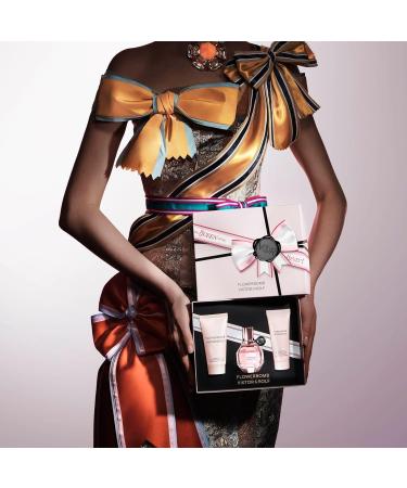 Viktor&Rolf - Flowerbomb Eau de Parfum - Women's Perfume Gift Set - Floral & Woody - With Notes of Rose Peony & Patchouli - Perfume 1 Fl Oz Body Cream 1.4 Fl Oz & Body Lotion 1.7 Fl Oz - Buy Online on GoSupps.com