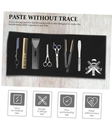 Non-Slip Barber Work Station Mat | Heat-Resistant Silicone Protection Mat | Ideal for Flat Irons & Curling Irons - Buy Online on GoSupps.com