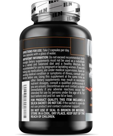 Iron Labs ZM6 3 Month Supply Zinc Magnesium Aspartate Supplement 180 Vegetarian Capsules Magnesium and zinc Supplements for Men & Women 180 Count (Pack of 1) - Buy Online on GoSupps.com