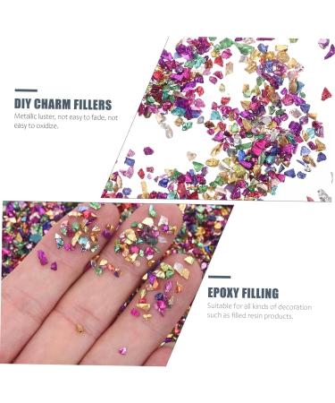 BIUDECO 1 Glass Chip DIY Charm Fillers Manicure DIY Accessories Nail Art Rhinestones Epoxy Charms Shiny Nail Stickers Nail Crushed Glass Nail DIY Fillers Nail Art Accessories 0.5X0.3cm Colorful - Buy Online on GoSupps.com