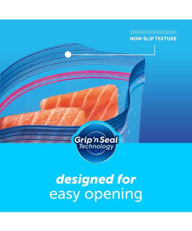 Ziploc Quart Freezer Bags - Grip 'n Seal Technology - 120 Total Bags (30 Count x 4) - Easy Grip for Quick Open & Close - Buy Online on GoSupps.com