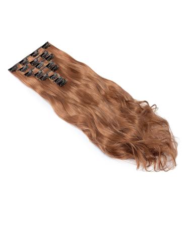 Cybelleza Clip-In Hair Extensions - Realistic Light Auburn 8 Tresses - Affordable Synthetic Hair Sealing - Buy Online on GoSupps.com
