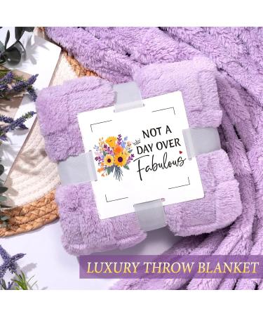 Birthday Gifts for Women Self Care Friendship Gifts Lavender Relaxing Spa Gifts Basket Care Package w/ Luxury Flannel Blanket 20 Oz Tumbler Unique Mothers Day Gift for Mom Her Friend Sister Wife Purple - Buy Online on GoSupps.com