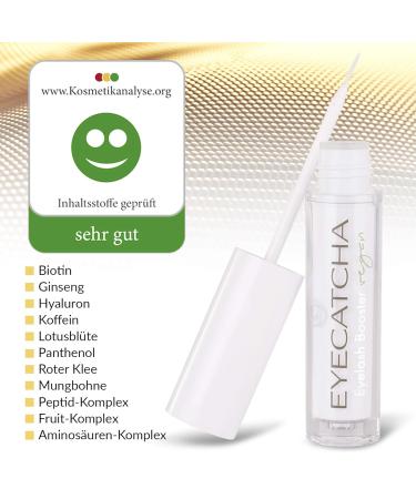 Eyecatcha Vegan Eyelash Serum - Premium Eyelash Booster for Fast Growth | Made in Germany | Test Winner for Long Lashes - Buy Online on GoSupps.com