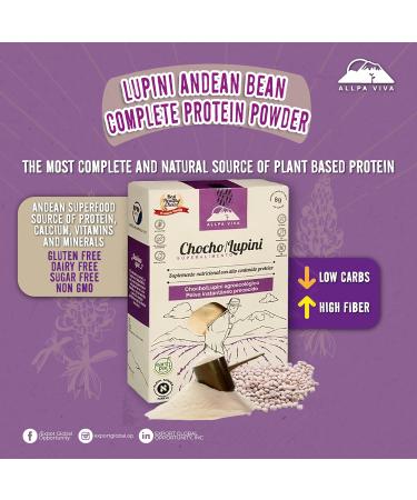 Buy ALLPA Viva Chocho Lupini Protein Powder - Non-GMO Gluten-Free Superfood for Baking & Smoothies - 225g - Buy Online on GoSupps.com