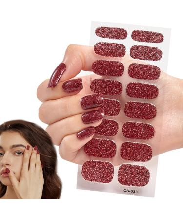 Semi Cured Gel Nail Strips Peel-and-Stick Nail Polish GLAMeeeeee Gelz Nail Sticker Gel Nail Polish Stickers Semi-Cured Gel Nail Strips Long Lasting Gloss Nail Strips Easy to Apply and Remove Gel - Buy Online on GoSupps.com