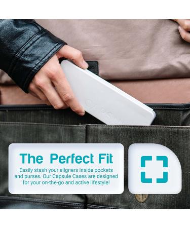 Dental Retainer Travel Case with Aligner Removal Tool - Compact Holder for Retainers, Partial Dentures, Guards, Aligners - Includes Toothbrush & Toothpaste Box - Buy Online on GoSupps.com