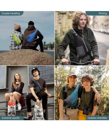 WOOMADA Small Sling Bag - Crossbody Shoulder Travel Backpack with Hidden Earphone Hole | Grey - Buy Online on GoSupps.com