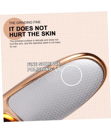 Housoutil Double-Sided Rubbing Board Pedicure Foot Scraper Foot Scrubber Foot Sander Pedicure Tools for Feet Callus Exfoliator Stainless Steel Pedicure File Bright Light - Buy Online on GoSupps.com