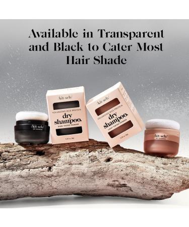 Kitsch Shampooing sec en poudre avec prot ine de riz pour homme et femme Volumisant non parfum sans fonte blanche non toxique biologique sans paraben et benz ne sans a rosol pour cheveux gras dark - Buy Online on GoSupps.com