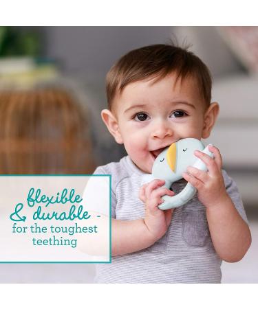 Infantino Squeeze & Teethe Textured Pal Puffin - Soft  Easy to Hold  Made from All-Natural Rubber - Buy Online on GoSupps.com