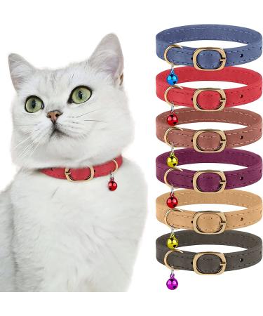 Murom Adjustable Soft Genuine Leather Cat Collar - Smoky Blue - Buy Online on GoSupps.com