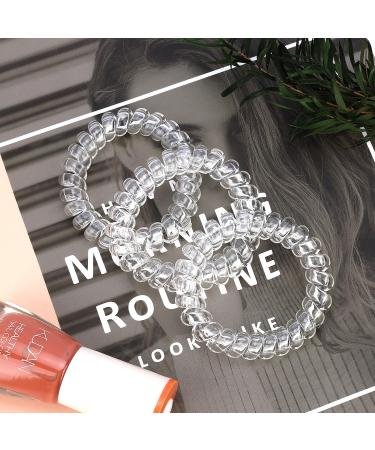 Jesslab Spiral Hair Ties - 10 Traceless Plastic Coil Bands for Women | No-Damage Ponytail Holders | Color Sorted (#30) - Best Hair Accessories - Buy Online on GoSupps.com