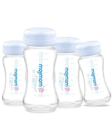 Maymom Wide-Mouth Milk Storage Collection Bottle with Travel Cap and Sealing Ring   Can Replace Spectra S1 S2 Avent Natural Avent Classic Bottles  Motif Luna  Twist Bottles  Ameda MYA Bottle  4pc 4 Count (Pack of 1) - Buy Online on GoSupps.com