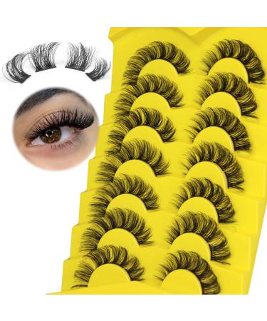 Cluster Lashes Natural Look 3D Wispy Individual Eyelashes 8-15MM Mixed Lengths Lash Extension Fluffy DIY Lash Pack 56 Wisps by Mavphnee
