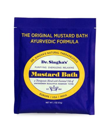 Dr. Singha's Mustard Bath, Therapeutic Bath Salts, 2 Oz 2 Ounce