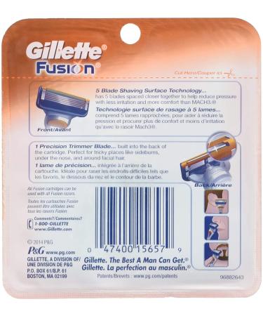 Gillette Fusion Razor Blades - Pack of 4 - Buy Online on GoSupps.com