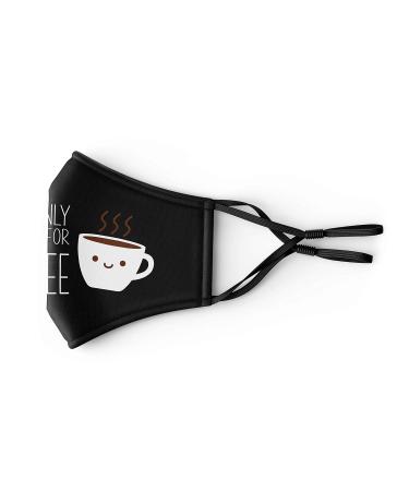 Primicity Funny Face Mask for Adults - Reusable Coffee Mask with 5 Filters | Adjustable and Washable | UK Seller - Buy Online on GoSupps.com