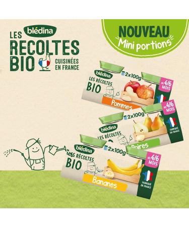 Bl dina - Les R coltes Bio Pommes Abricots D s 4/6 mois 24x130g - Buy Online on GoSupps.com