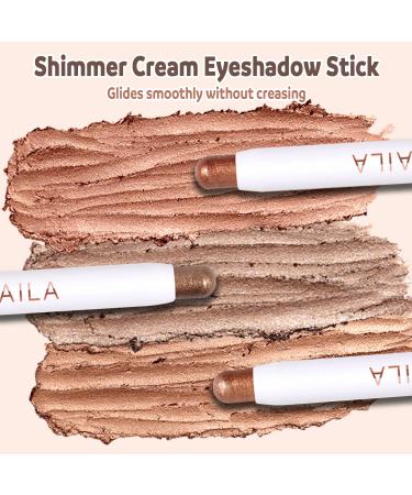 3-in-1 Eyeshadow Set: Eyeshadow Stick, 48-Color Palette, and 4-Color Highlighter Palette | Blendable Makeup Gift for Women - Buy Online on GoSupps.com