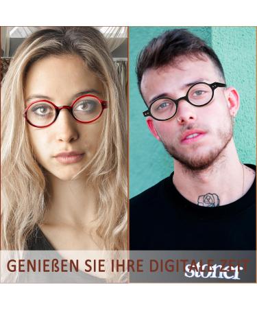 Cojwis 5 Pack Retro Round Reading Glasses for Men & Women | Lightweight 2.5X Readers - 5 Colors Available - Buy Online on GoSupps.com